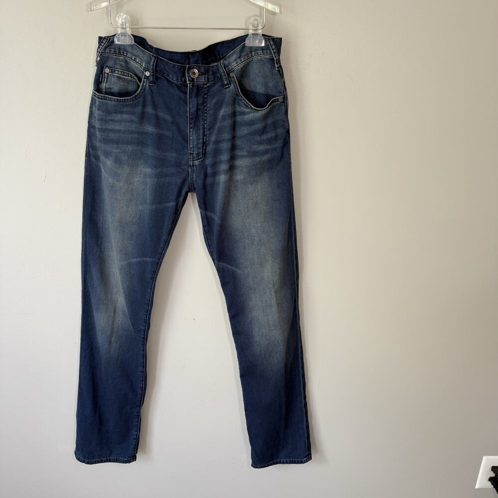 Armani Jeans Straight Leg Stretch Denim W33 L33 Blue Men’s